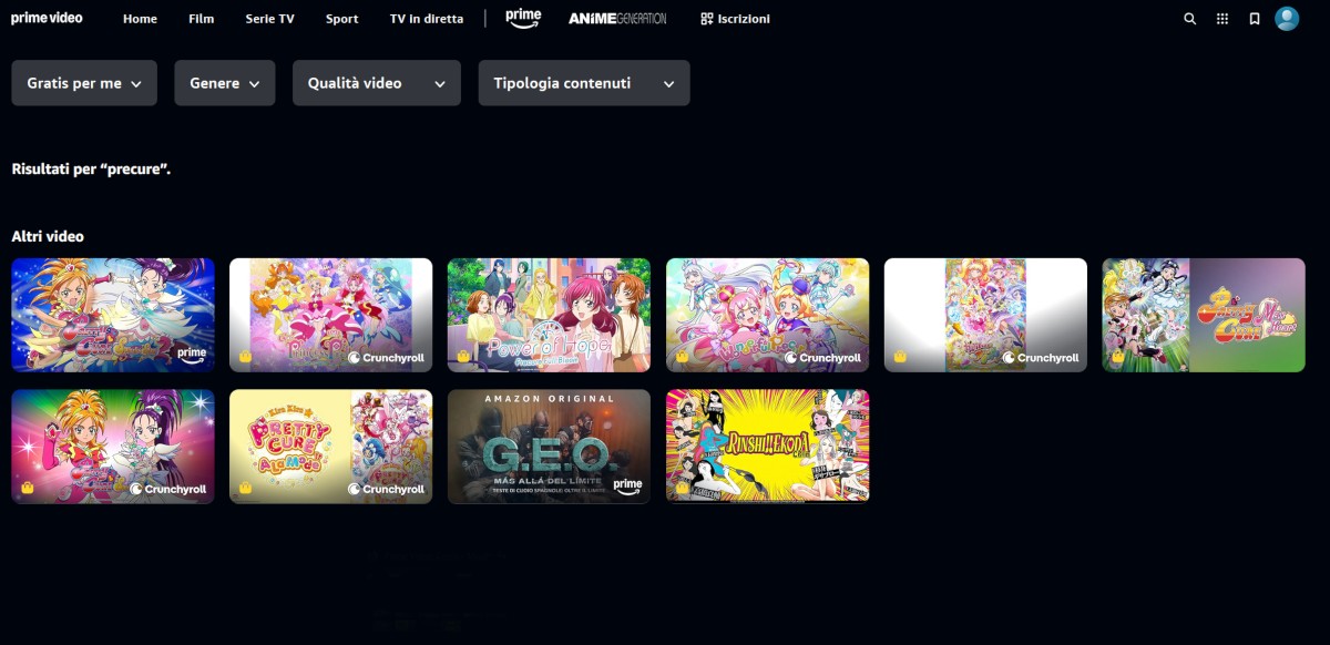 Pretty Cure su Amazon Prime Pretty Cure su Amazon Prime
